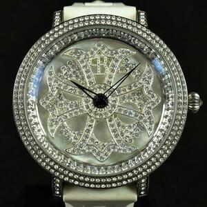 【超美品】ブリラミコ リリー 腕時計 クォーツ ウォッチ ホワイト シルバー レディース