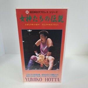VHS ビデオ 全日本女子プロレス シリーズ 女神たちの伝説 堀田祐美子 60サイズ