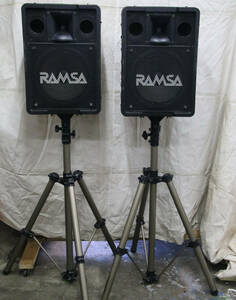 RAMSA ラムサ WS-A200 2本　純正スタンドWZ-SS200 良好品