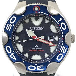 新品 CITIZEN シチズン PROMASTER プロマスター エコドライブ 腕時計 BN0231-01L ソーラー オルカ シャチ マリン ダイバー 動作OK 箱付き