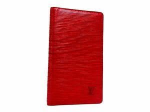 1円 ■極美品■ LOUIS VUITTON ルイヴィトン R2052E エピ アジェンダ ポッシュ 手帳カバー スケジュール帳 ルージュ レッド系 AY0754