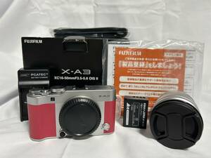 【美品】Fujifilm 富士フィルム X-A3 XC16-50mm F3.5-5.6 OIS II レンズキット元箱付き