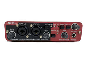 動作品 Roland Edirol ローランド FA-66 オーディオインターフェース firewire IEEE1394 (audient rme focusrite presonus steinberg MOTU