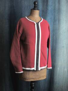 50s60sビンテージUSA1950年代1960年代3トーン内縫いスウェット臙脂ジップアップカーディガン古着CHAMPION HANES WIND SHIELD WILSON BRENT