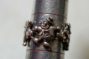 160 ピエロ シルバー リング 指輪 ヴィンテージ アクセサリー SILVER刻印 アンティーク シルバージュエリー 装飾品