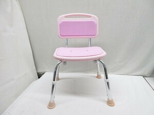 09Y039 【 中古品 】 背もたれ付 お風呂椅子 介護 椅子 お風呂 バスチェア 入浴補助 シャワーチェア 現状渡し 売り切り