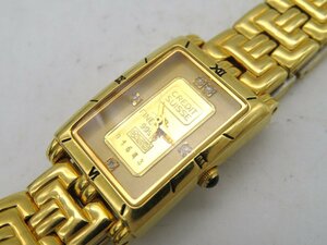 1円■ジャンク■ エルジン FK-929-C ゴールド クオーツ レディース 腕時計 M46706