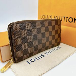 2719【超 極美品】LOUIS VUITTON ルイヴィトン ダミエ ジッピーウォレット ラウンドファスナー 長財布 ウォレット N60015/CR4029