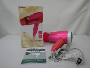 KOIZUMI コイズミ マイナスイオンヘアドライヤー コンパクトタイプ KDD-0017/VP 未使用品 240304