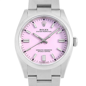 ロレックス オイスターパーペチュアル36 126000 キャンディピンク ランダム番 中古 メンズ 腕時計