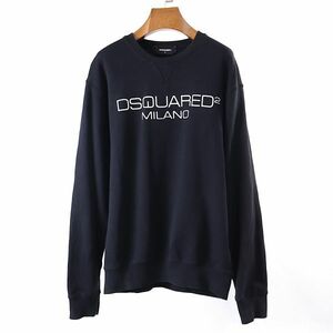 M3-TK026 ディースクエアード DSQUARED2 20SS ロゴ スウェット トレーナー ブラック M メンズ