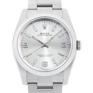 ロレックス オイスターパーペチュアル 116000 シルバー 369ホワイトバー G番 中古 メンズ 腕時計