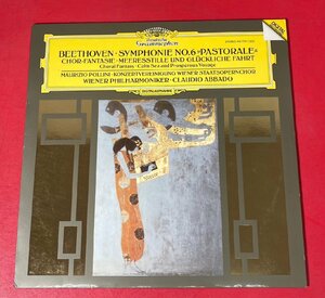 【レコードコレクター放出品】 LP　アバド　ベートーヴェン　交響曲　第6番　西独盤　グラモフォン