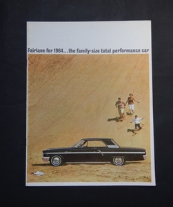 カタログ　アメリカ車 フオード　フェアレーン1964年　　　英文　