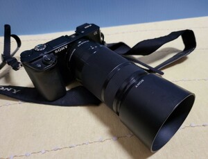 SONY、 ミラーレス一眼カメラ、 α6000 、OSS/55-210mm F4.5-6.3、ジャンク扱い