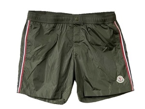 サイズL■新品 本物保証/モンクレール/MONCLER/BOXER MARE/ショーツ/ショートパンツ/水陸両用/水着/短パン/ナイロンパンツ/833カーキ系