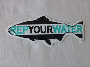REP YOUR WATER ステッカー REP YOUR WATER フライフィッシング FLYFISHING Trout トラウト サーモン