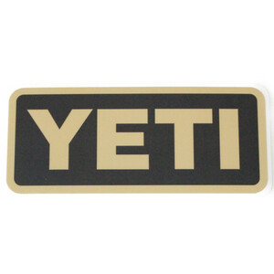 イエティ ロゴ ステッカー YETI LOGO STICKER E シール デカール クーラー タンブラー アウトドア チューン デコ カスタム ネコポス 新品