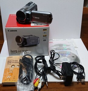 Canon キャノン iVIS HF R10 HD シルバー デジタルビデオカメラ 初期化済み 動作確認済み 中古品