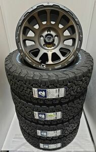 デルタフォース オーバル 8.0-17+35 5/114 マットスモークポリッシュ BFグッドリッチ オールテレーンT/A KO2 245/65R17 2023年製タイヤ