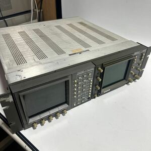 「2FY24」TEKTRONIX 波形モニター 1750A／5850V LEADER LR-2400V-1 RACK アダプタ　動作未確認　ジャンク出品