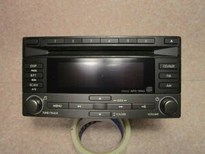 スバル純正 2DINワイド CD 86201SC010 PF-2981B-A Clarion #2 ◎イルミ不点灯 パネルベタつき 破損あり