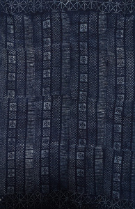 アフリカ　マリ　ドゴン族　藍染め布　大判　Lサイズ　No.82　マルチクロス　絞り　飾り布
