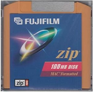 ZIPドライブ用（黄色）100MBメディア FUJIFILM ZIP MAC　未使用新品