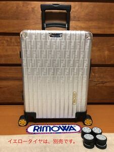 ☆激レア☆入手困難☆美品☆ フェンディ FENDI リモワ RIMOWA スーツケース キャリーバッグ 限定 コラボ FFロゴ シルバー ゴールド