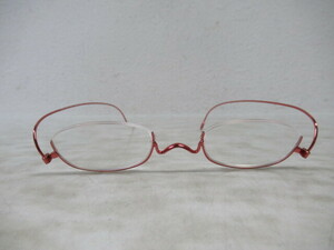 ◆S409.PAPER GLASS ペーパーグラス PG-003 日本製 眼鏡 メガネ 度入り 老眼鏡/中古