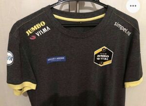 選手支給用非売品Team Jumbo-Visma チーム ユンボ・ビスマ Tシャツ サイズ:EU S(日本サイズM～L程度）