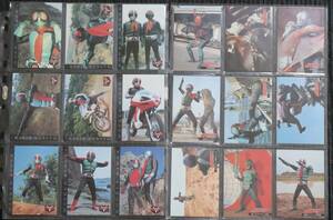 アマダ　仮面ライダー　１号・２号編　ノーマル　１８０枚コンプ　カードであまり見ない写真が多数！　