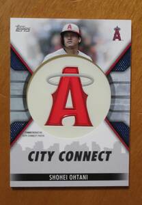 2023年 topps発行 大谷翔平 CITY CONNECT キャップロゴ パッチカード