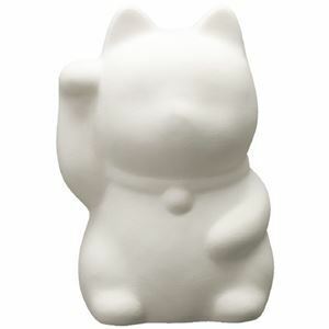 【新品】（まとめ）お絵かき貯金箱 招き猫（右手上げ）【×30セット】