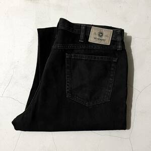 00s メキシコ製 Wrangler ラングラー 976T1CB ブラック デニムパンツ 黒 38×30 検 ヴィンテージ 古着 バギーパンツ ストレート 検 90s