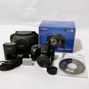 【美品】Canon PowerShot SX50HS キヤノン 超望遠100倍＆自撮りOK デジタルカメラ デジカメ パワーショット 人気機種