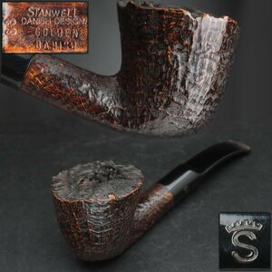 ER252 【STANWELL】ゴールデン ダニッシュ #63 スタンウェル パイプ 全長14.6cm 重50g 喫煙具 デンマーク製