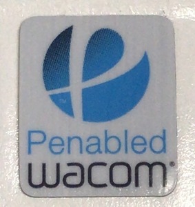 ■新品・未使用 ■10枚セット 【Penabled wacom】エンブレムシール　【13*16㎜】送料無料・追跡サービス付き☆P301