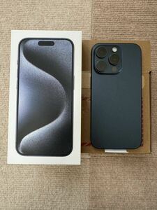 【中古品】Apple iPhone 15 Pro 256GB SIMフリー　ブルーチタニウム