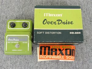 当時物 マクソン/MAXON OD-880 オーバードライブ エフェクター 音出し確認 ジャンク扱い /ギター