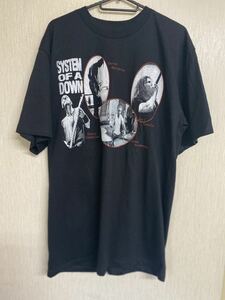 希少　SYSTEM OF A DOWN Tシャツ　ブラック　サイズXL システムオブアダウン　バンドTシャツ　ロックバンドTシャツ　USA製　