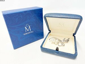 ★MIKIMOTO ミキモト パール 5P ブローチ 真珠 約4.9～6.5mm シルバー アクセサリー レディース ファッション小物 ケース・箱付き 166G8-20