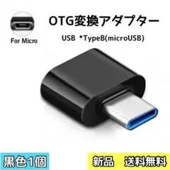 アダプター ブラック USB 2.0 タイプC OGT機能対応 便利 軽量 小型