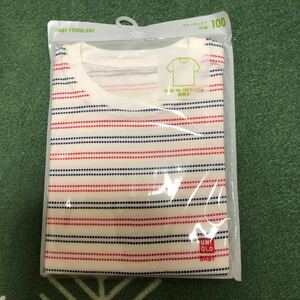 新品ユニクロボーダーTシャツ☆100サイズ