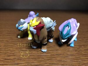 中古品 ポケットモンスター モンコレ 伝説のポケモン 【エンテイ,ライコウ,スイクン 3種セット】送料220円