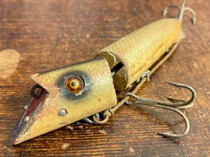 30s Heddon KING ZIG-WAG 希少!! 1930年代 へドン キング ジグワグ グラスアイ ビンテージ ジョイント 希少ルアー オールドルアー