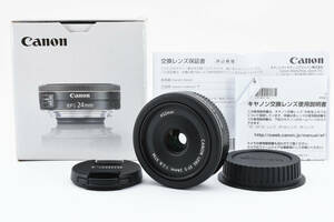 ★美品・元箱付き★ Canon EF-S 24mm F2.8 STM パンケーキレンズ　キヤノン キャノン #0449