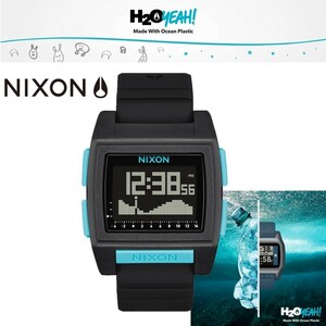 ニクソン NIXON 腕時計 送料無料 ベースタイド プロ オールブラック/ブルー A1307-602-00 マリンスポーツ 100M防水 ユニセックス