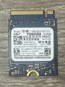 SSD Type 2230 M.2 NVMe TOSHIBA KBG40ZNS512G