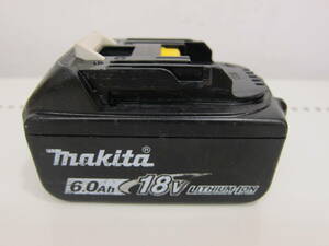 中古品 純正 makita マキタ 18V 6.0Ah リチウムイオンバッテリー BL1860B